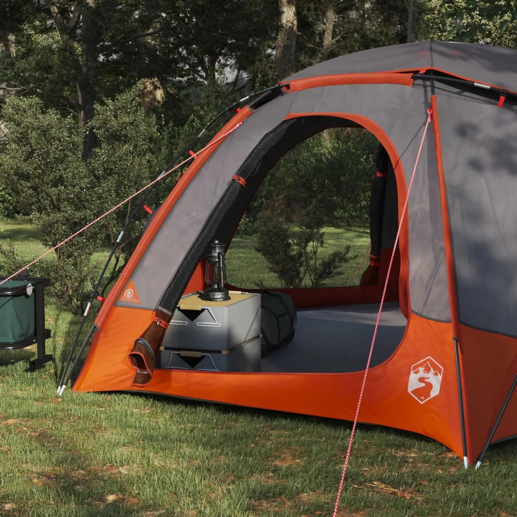 Tenda a cupola con tetto rimovibile Grigio e arancione