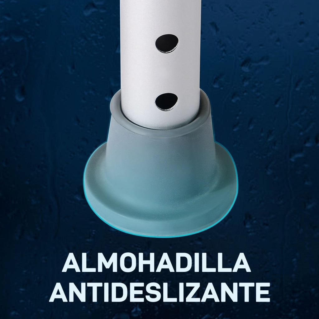 Sgabello da Doccia Regolabile Antiscivolo ¨C Zephmum ¨C Bianco Alluminio