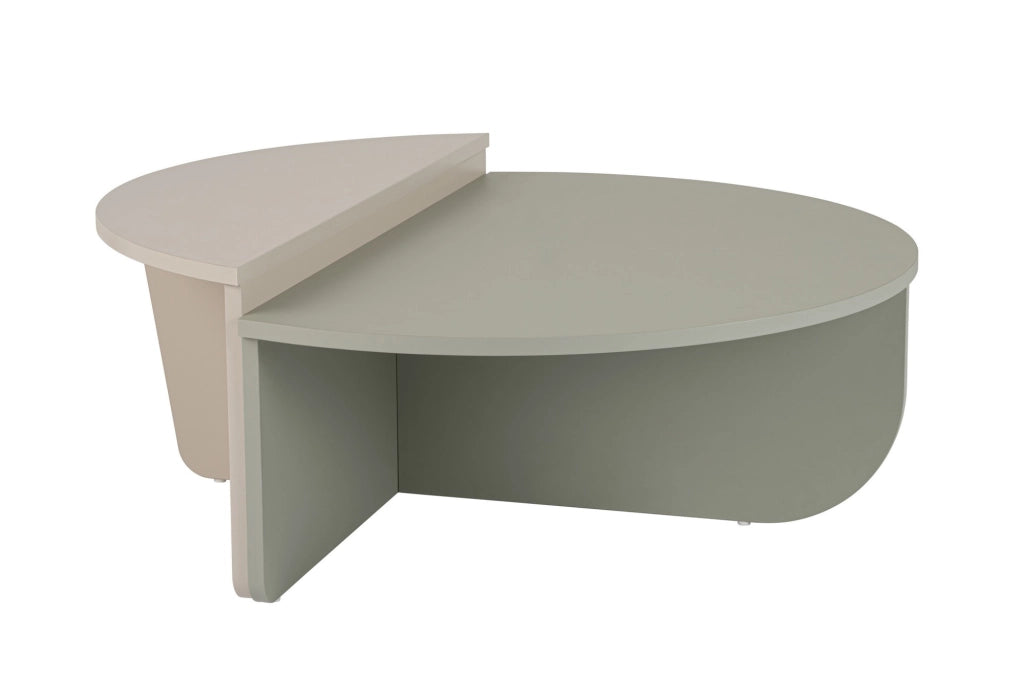 Tavolino in legno "Orion" 90 x 60 x 30 cm - Verde cenere
