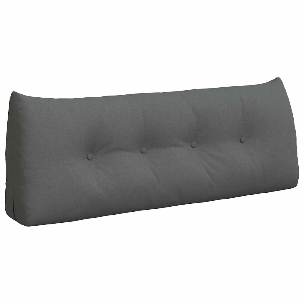 Cuscino per Schiena Grigio scuro 120 x 24 x 50 cm Tessuto