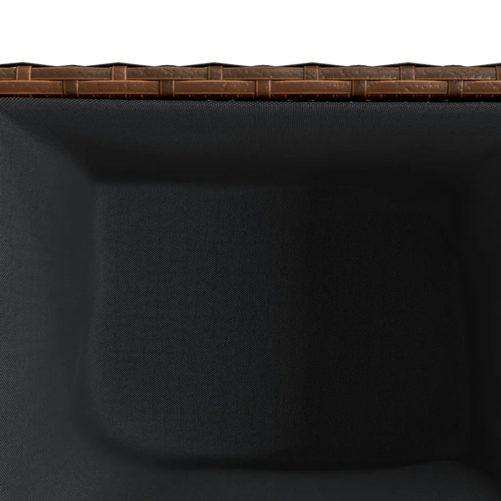 vidaXL Fioriera da Giardino Marrone 36x30x32 cm in Polyrattan