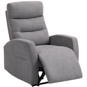 Poltrona Relax Reclinabile con Poggiapiedi ¨C Zephmum ¨C Grigio Scuro