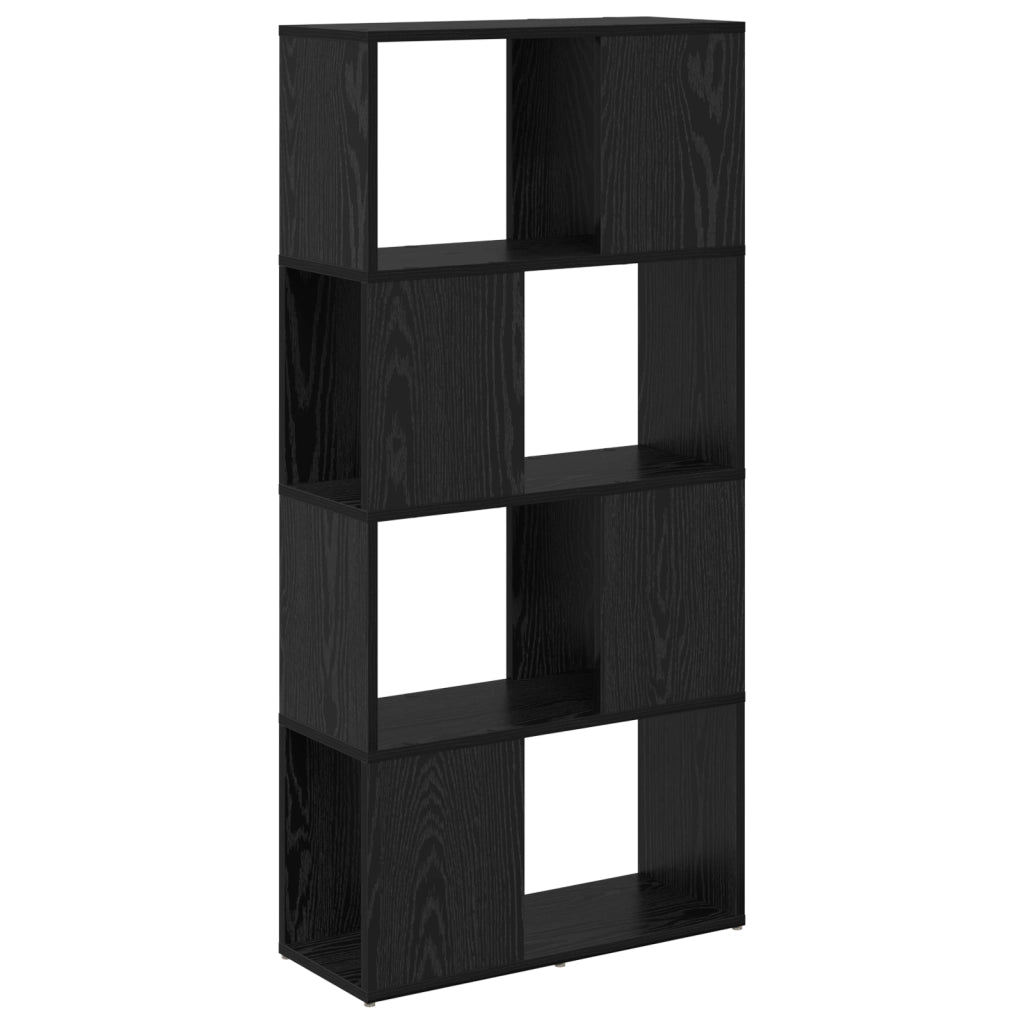 Libreria Rovere nero Legno ingegnerizzato 60 x 24 x 124 cm