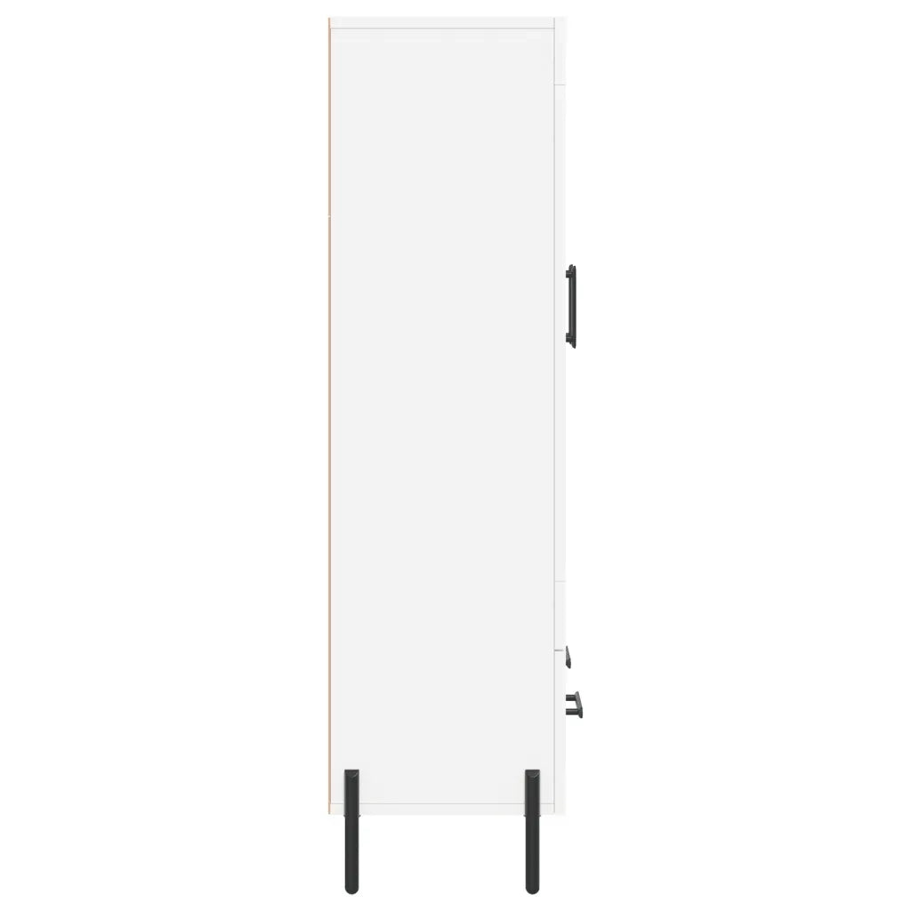 Credenza-Buffet-Armadio da cucina Bianca 69,5x31x115 cm in Legno Multistrato 176752