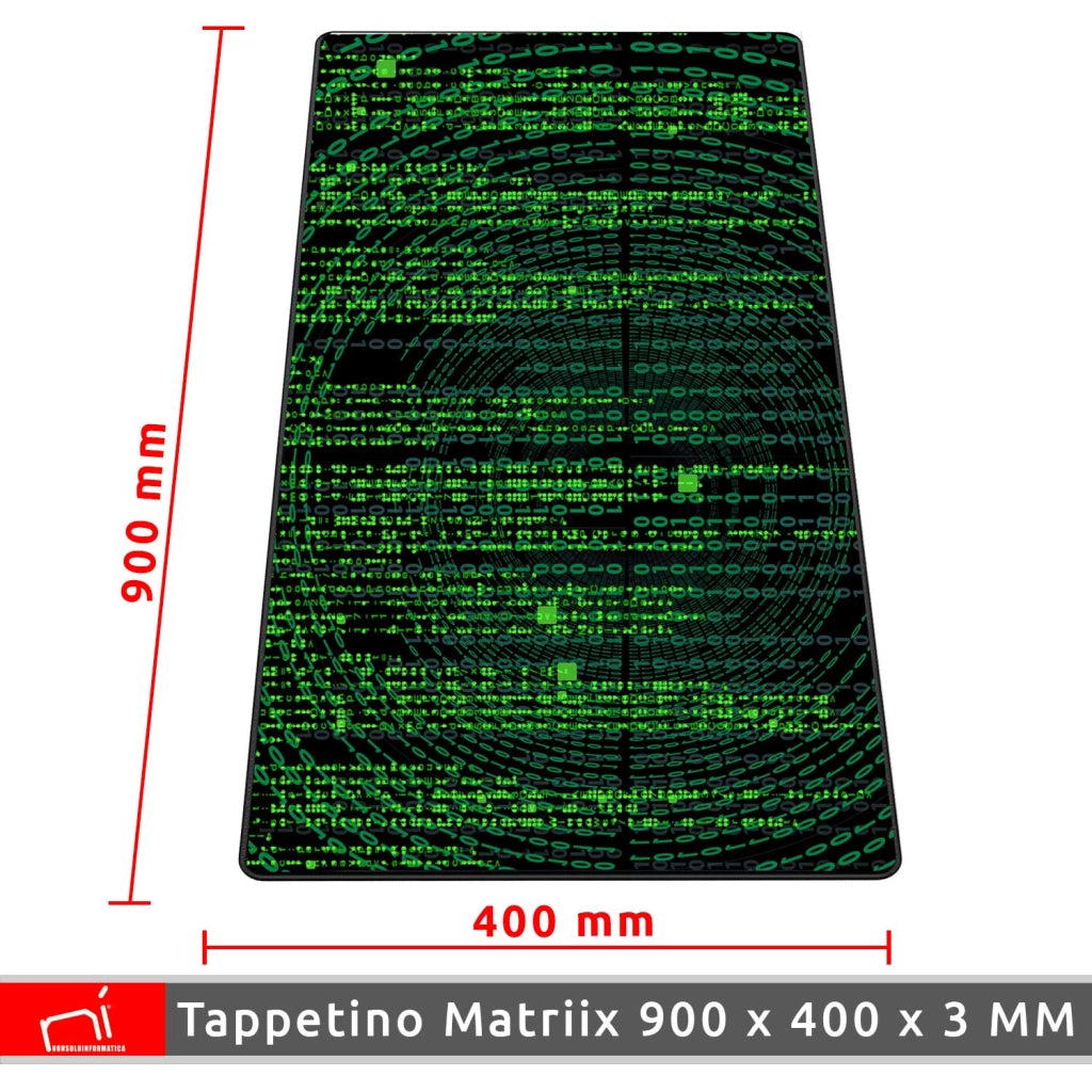 Nonsoloinformatica Tappetino Scrivania XXL Matrix