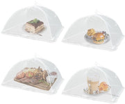 Set di 4 contenitori alimentari – 12 pollici reticolo di seta pieghevole – pieghevole e riciclabile per picnic, barbecue, campeggio e outdoor – Schermo protettivo per tende alimentari esterne