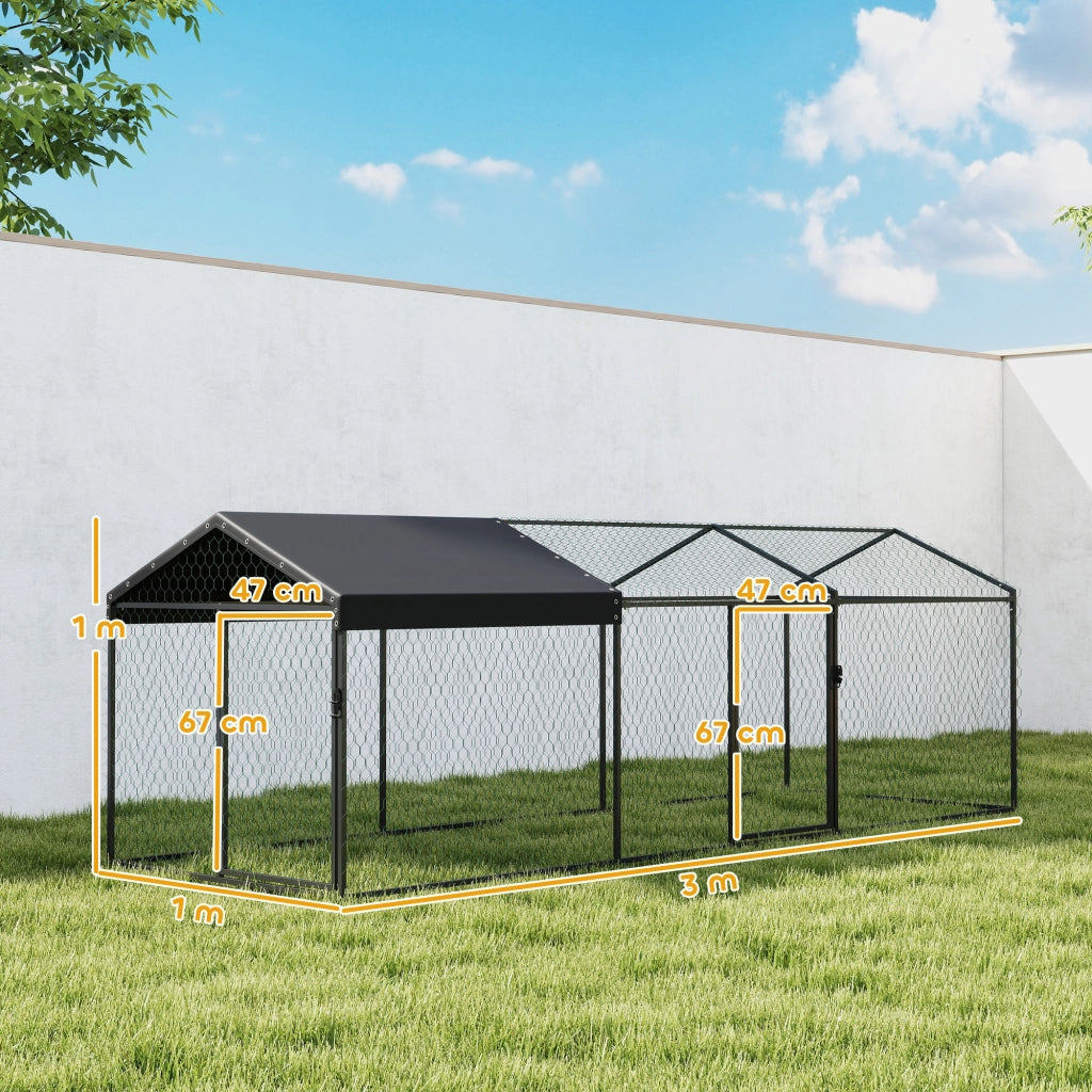 Pollai per Giardino ¨C Zephmum ¨C Nero 300x100x100 cm