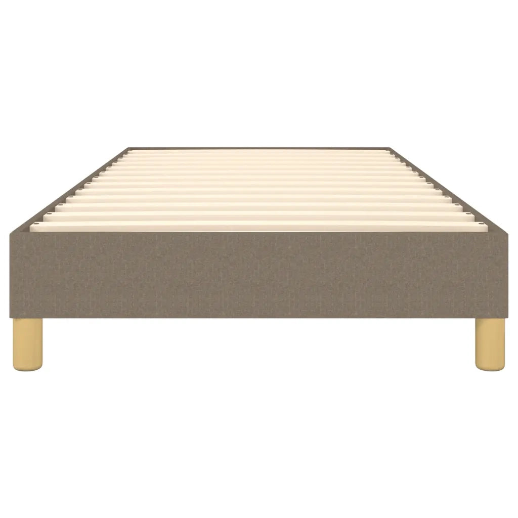 Struttura Letto a Rete a Molle-Giroletto Tortora 90x190 cm Tessuto 576925