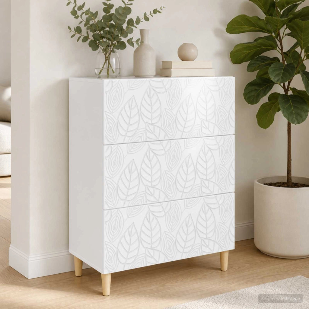 Mobile con Cassetti Bianco Lucido 66 x 34,5 x 90 cm 895069