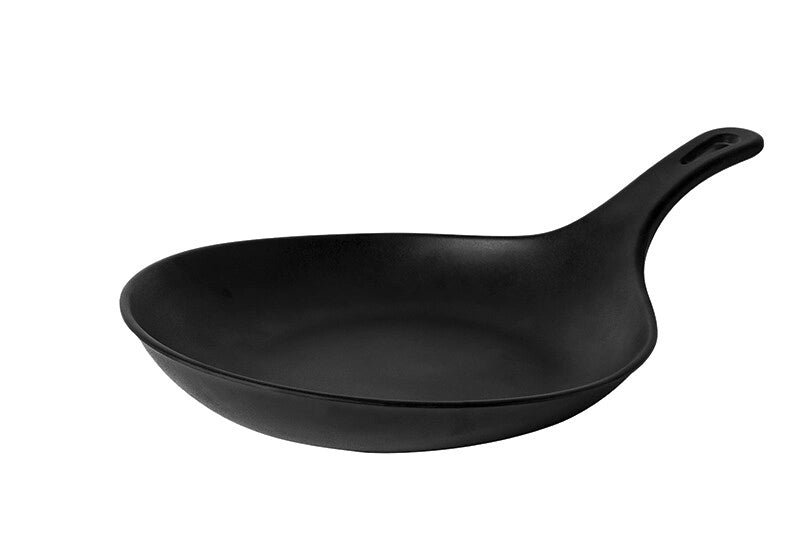 Vassoio per Servire Padella melamina nera con manico 24,5 cm