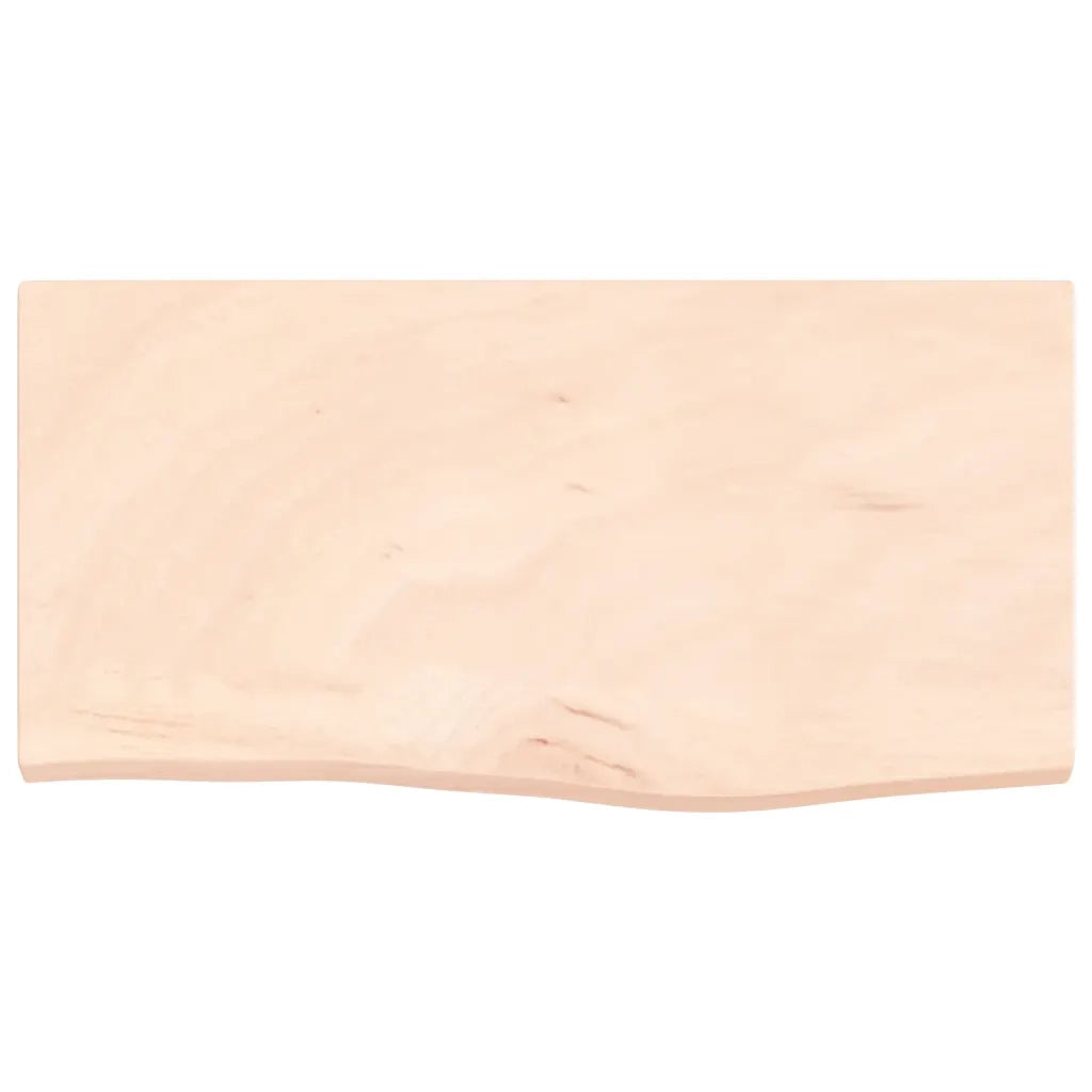Ripiano a Parete 60x30x(2-4) cm Massello Rovere Non Trattato 363525