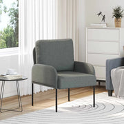 Divani con cuscino 55cm Grigio scuro Legno compensato