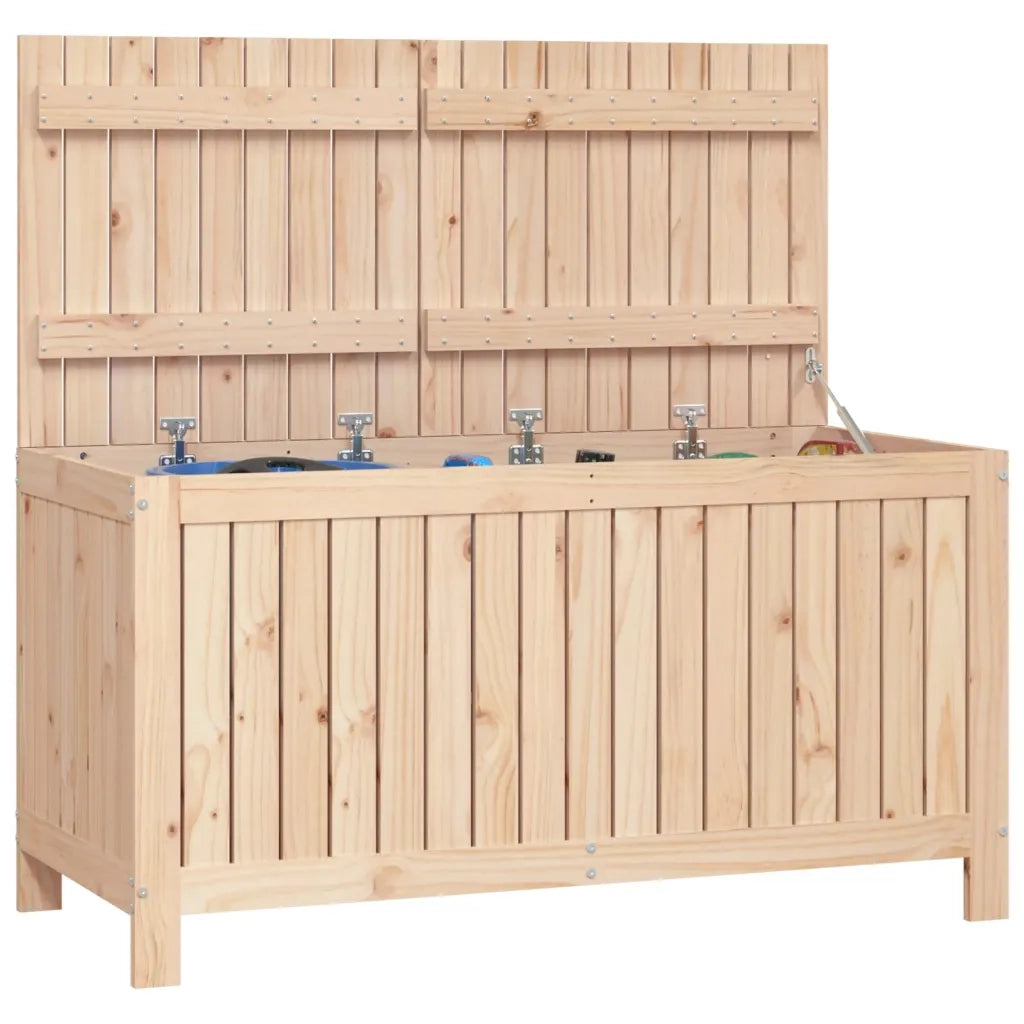 Contenitore da Giardino 121x55x64 cm in Legno Massello di Pino 823843