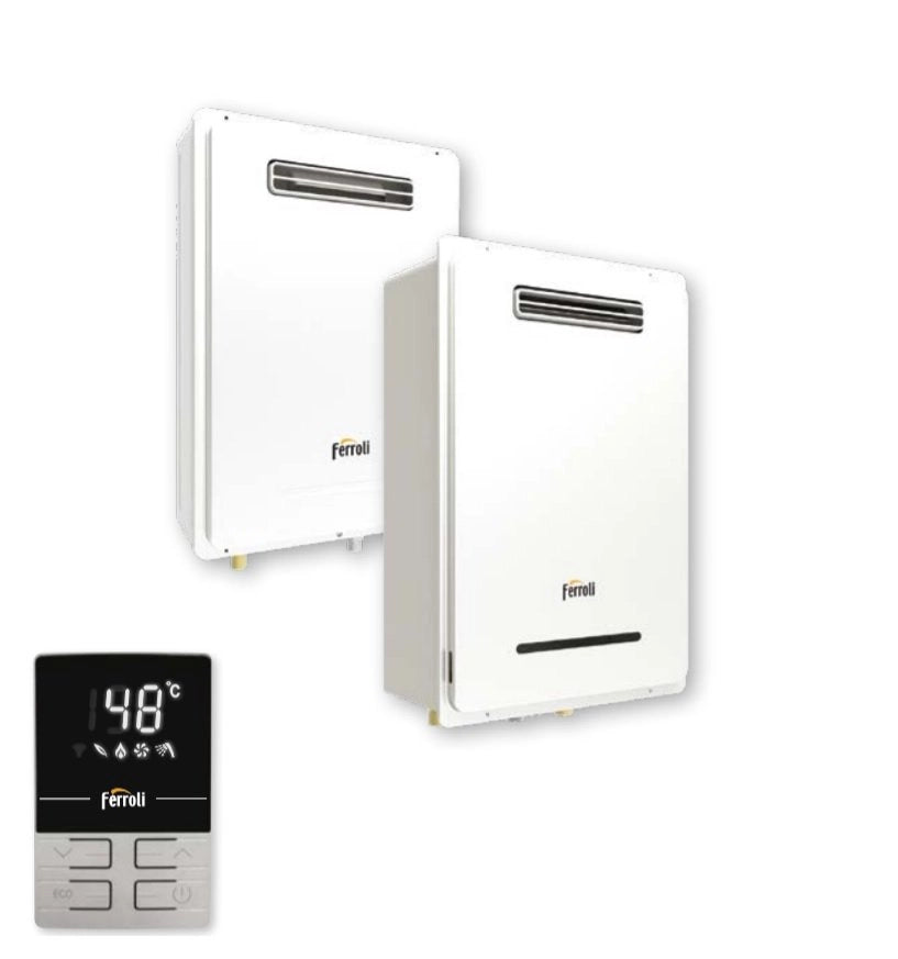 Scaldabagno a Gas Ferroli da esterno EXTERNO 22 NG litri low NOx Metano/Gpl