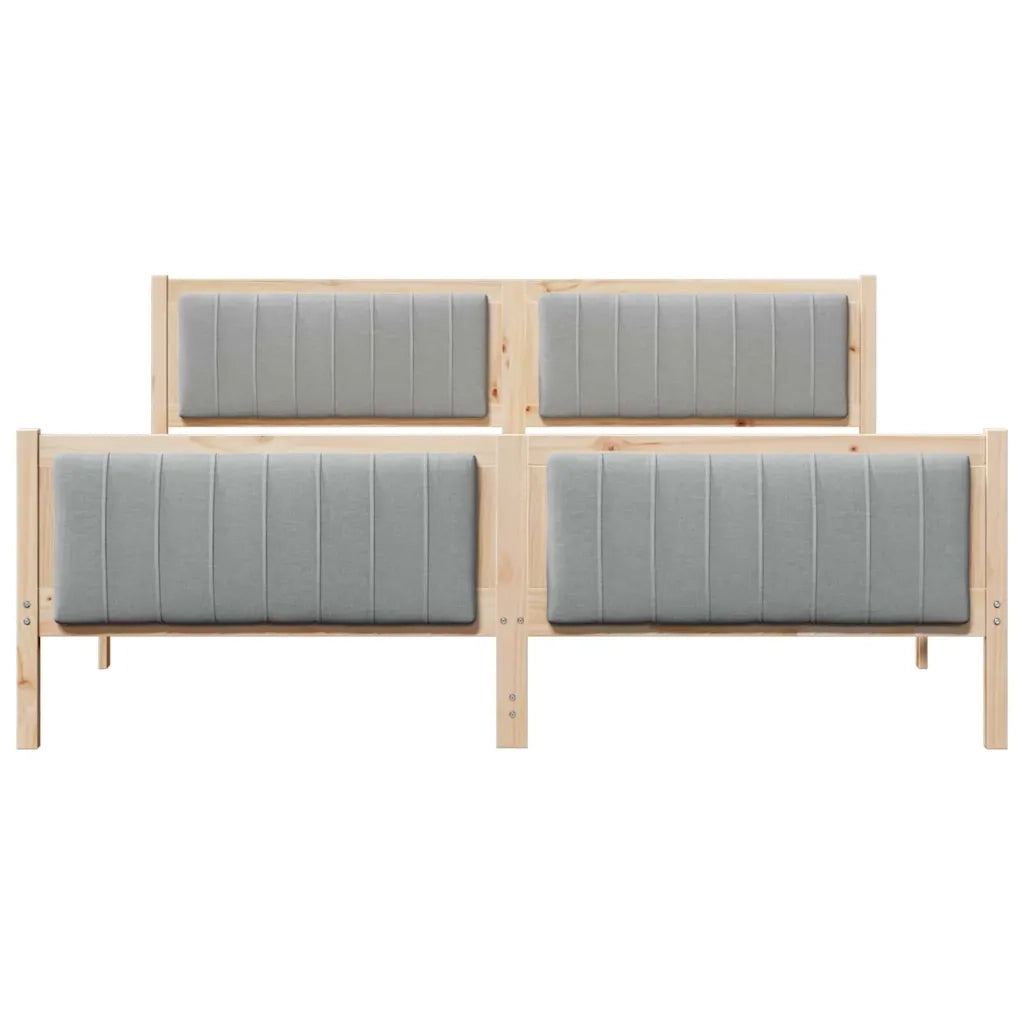 Struttura del Letto Marrone e grigio chiaro 180 x 200 cm 3394303