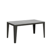 Tavolo allungabile 90x160/420 cm Flaris Evolution Cemento telaio Antracite