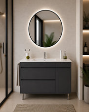 Mobile bagno con lavabo ORIGENBATH CAPRERA senza specchio 50x40 cm grafite