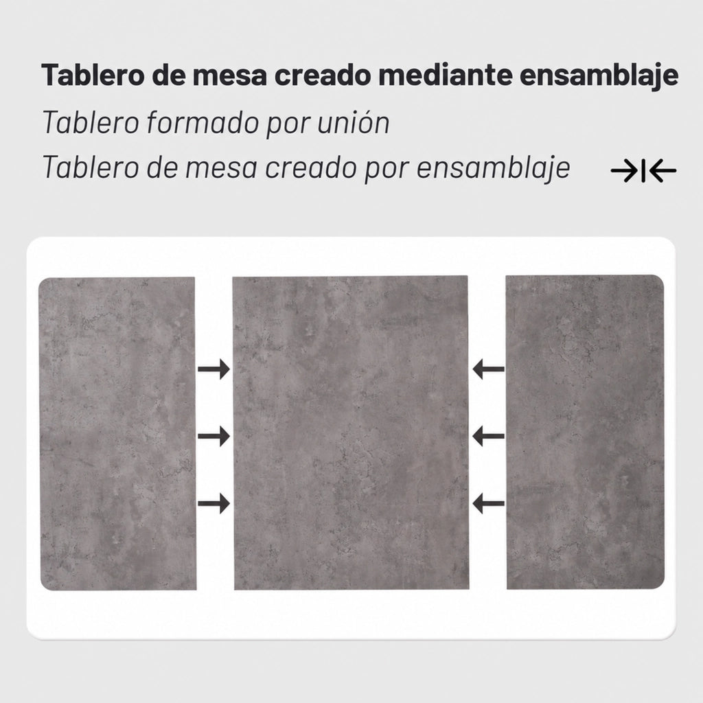 Set da pranzo 5 pezzi 140x80 cm in MDF grigio e verde, stile moderno