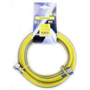 Tubo flessibile gas 2 mt  - 1/2" FF inox a norma EN 15266 per piano cottura/cucina  UNIROLL