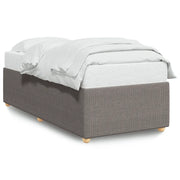 Letto singolo | Letto per adulti | Giroletto senza Materasso Tortora 90x200 cm Tessuto