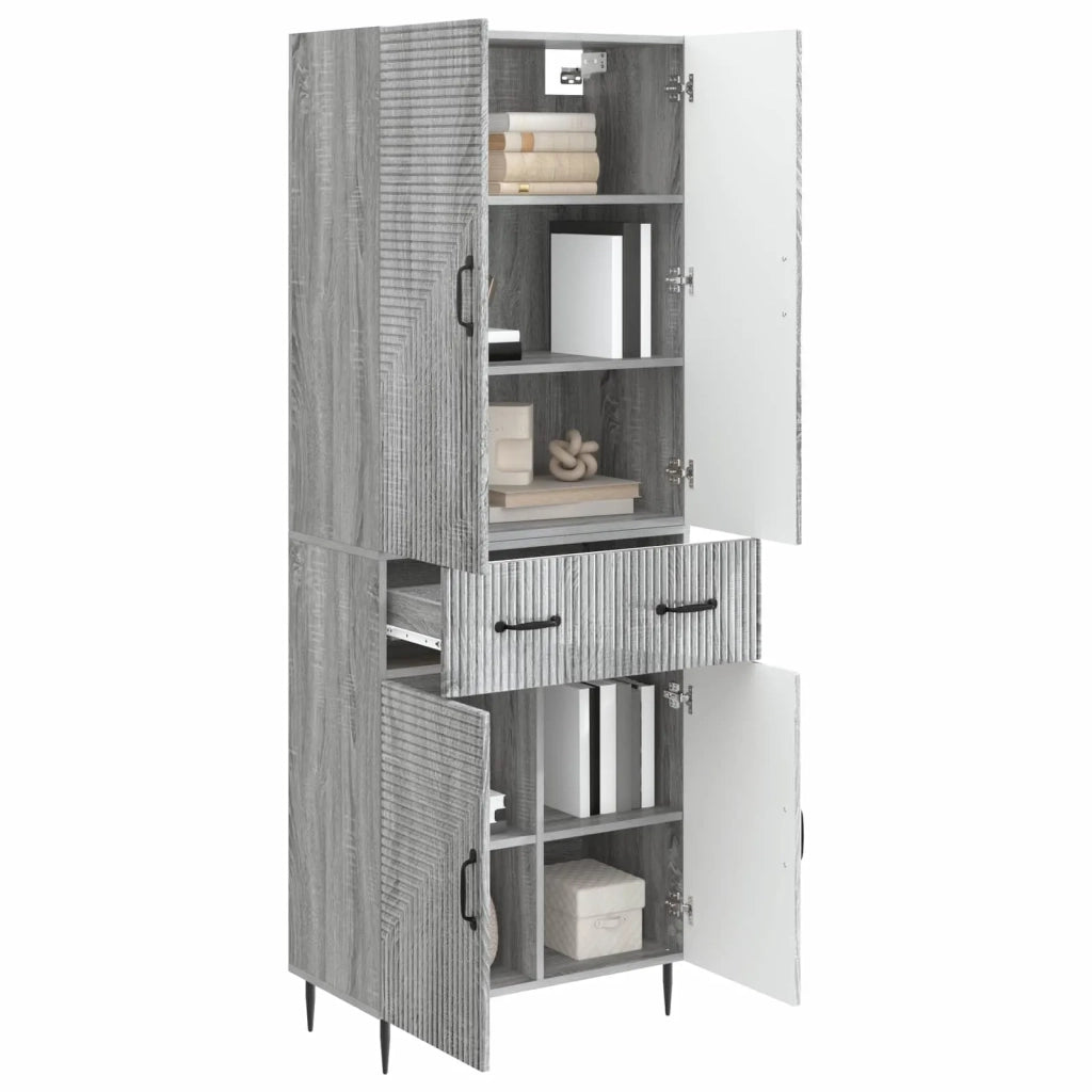 Set di armadi 2 pcs Sonoma grigio 66 x 34,5 x 89,5 cm 3416670