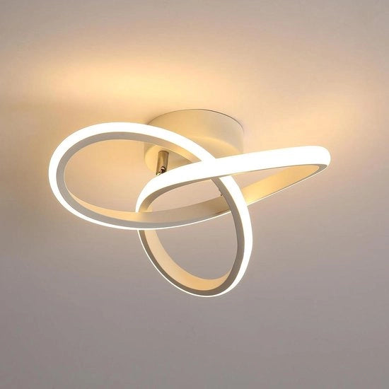 Lampada da soffitto per bagno - Lampada LED 22W 2500LM 3000K calda bianca moderna lampada in alluminio per soggiorno camera da letto sala da pranzo cucina balcone diametro 24cm