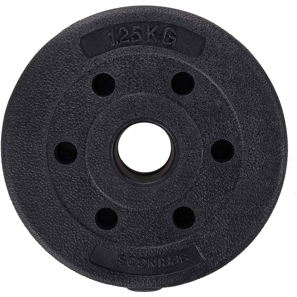 Trade Shop - Coppia Dischi Dummbell Pesi Disco Per Bilanciere Manubri Da 1,25kg Bodybuilding -