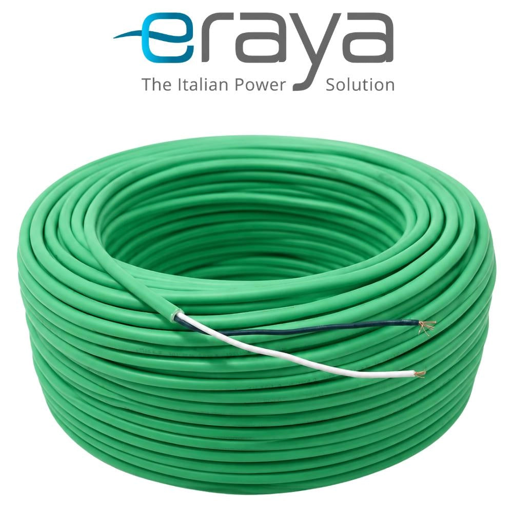 Cavo videocitofonico 2x0,50 mm² twistato non schermato lszh verde