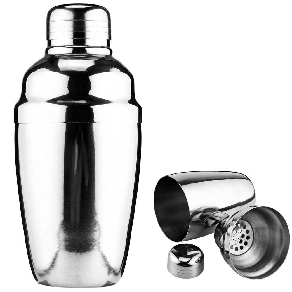 Trade Shop - Shaker Da 350 Ml Per Cocktail Barman Bartender Acciaio Inox Bar Martini Saliera -