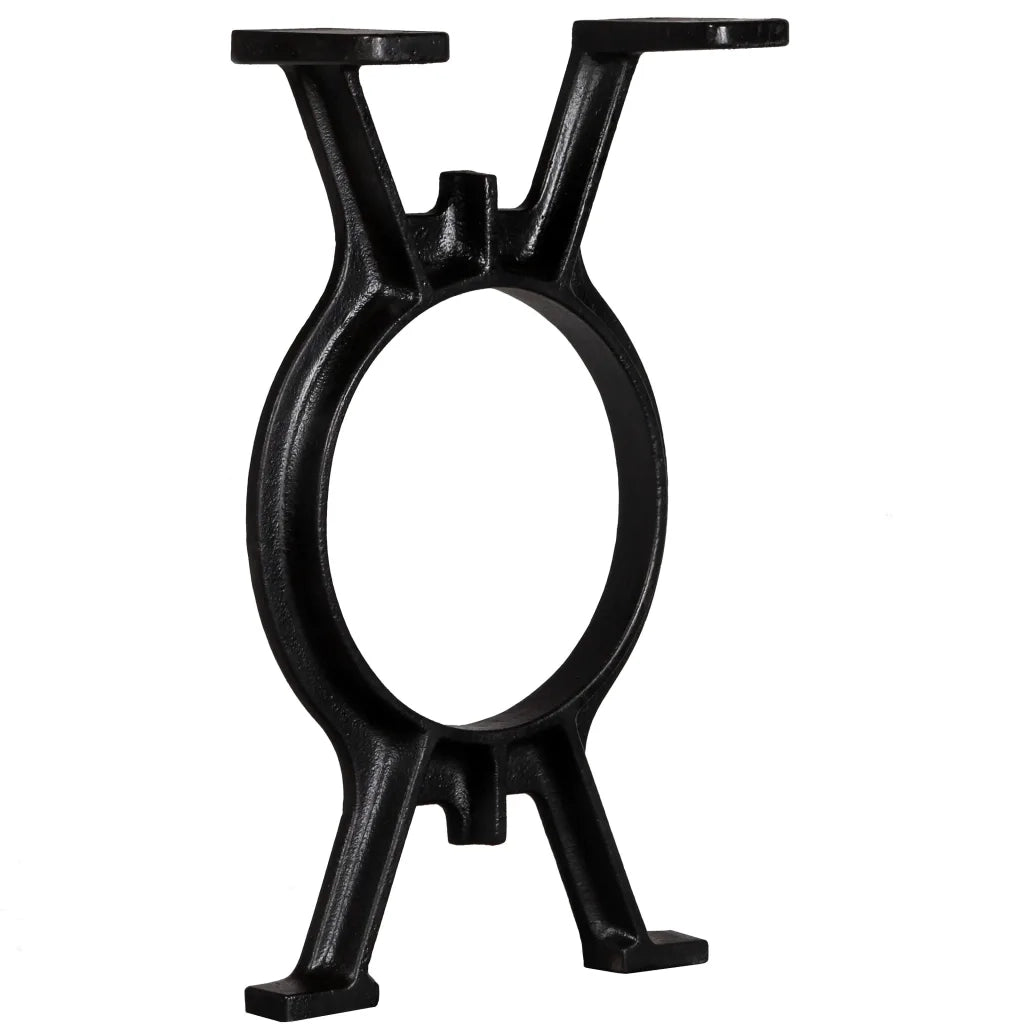 Gambe per Panca 2 pz a Forma di O in Ghisa 245428
