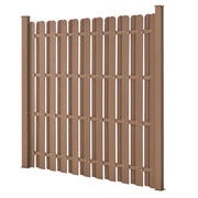 Recinzione da giardino frangivento frangivista legno composito (WPC) marrone 185 x 193 cm 03_0001473