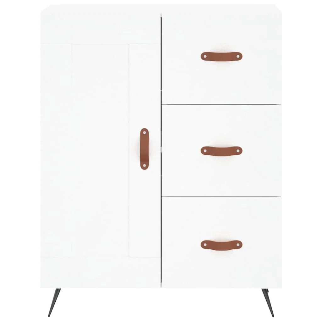 Buffet credenza cassettiera armadio mobile contenitore organizer cucina soggiorno salotto alto 69,5 x 34 x 180 cm legno ingegnerizzato bianco 02_0032542