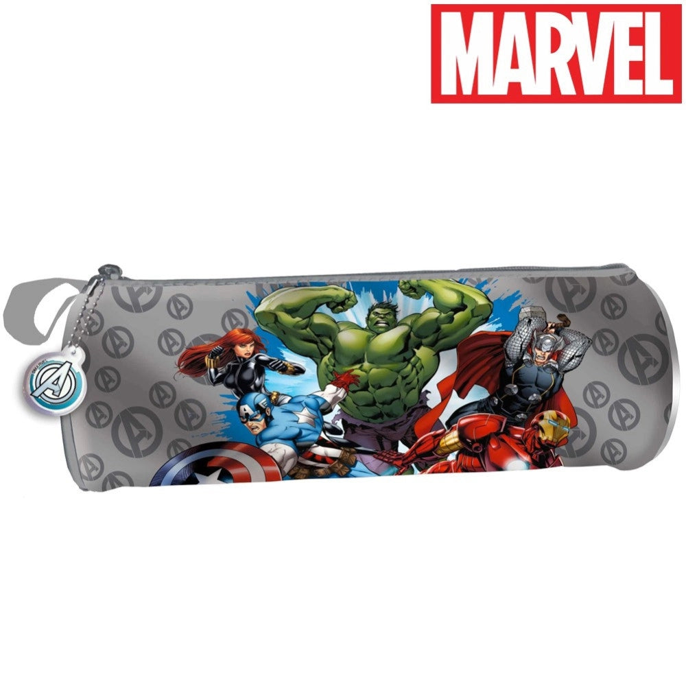 Trade Shop - Astuccio Tombolino Portapastelli Avengers Marvel Originale 22 Cm Bambini Scuola -