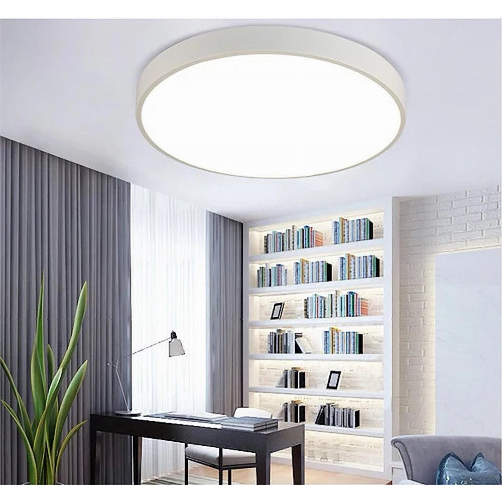 Trade Shop - Plafoniera Led 70 W Rotonda Lampada Soffitto Bianca Lampadario Luce Fredda 02553 -