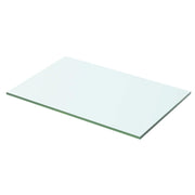 Pannello per mensola in vetro trasparente 50 x 25 cm 2702185/2