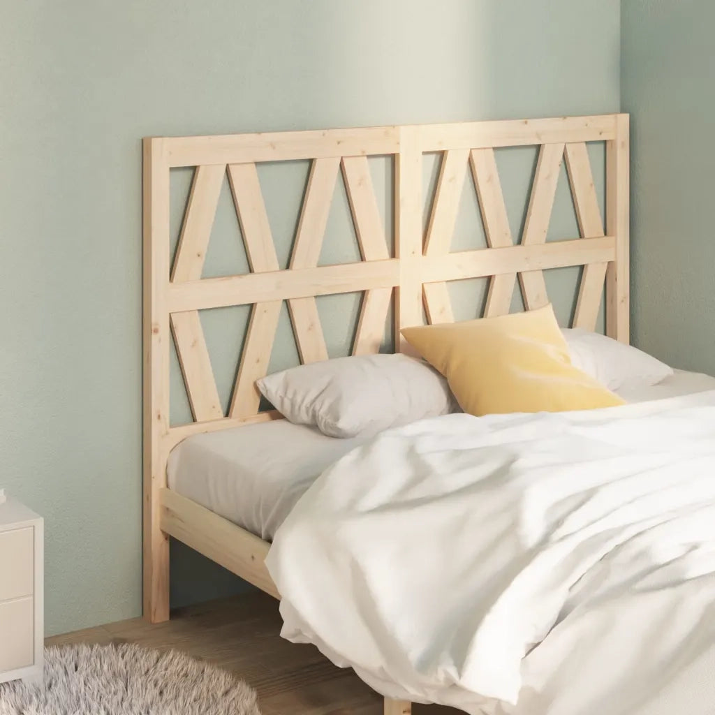 Testiera per Letto-Testata-Testiera Decorativa 146x4x100 cm in Legno Massello di Pino 601103