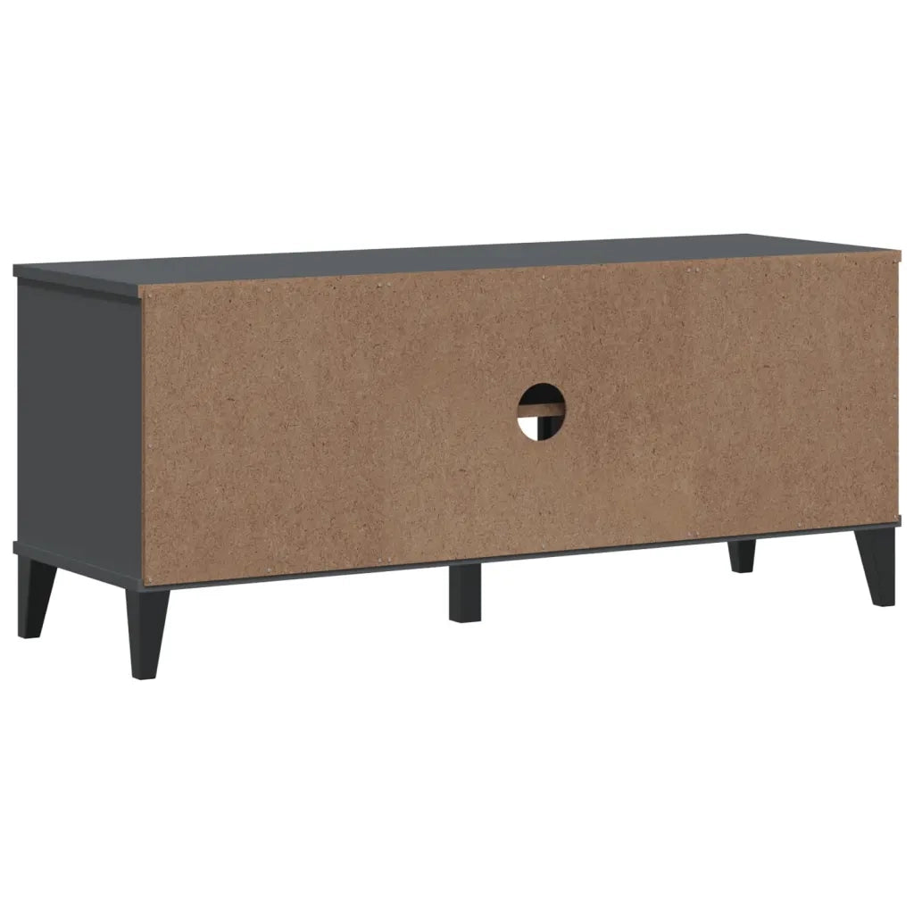 Panca Portascarpe-Sgabello-Panca Scarpiera VIKEN Antracite 106x35x45cm Legno Multistrato