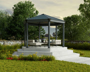 Gazebo Esagonale in Alluminio Roma 3.6X4 m