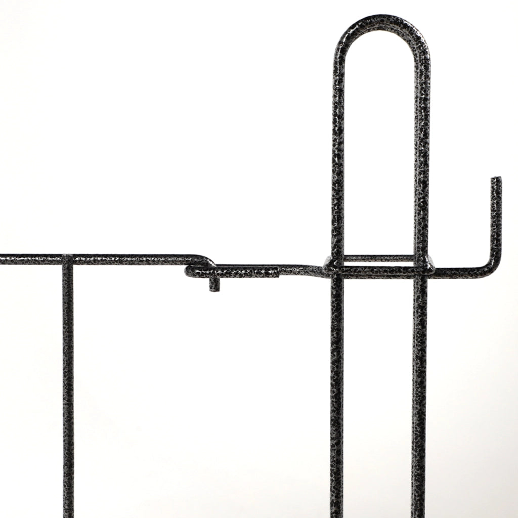 Cancello da giardino KADAX, pannello in metallo per recinzione con pali 93x72cm