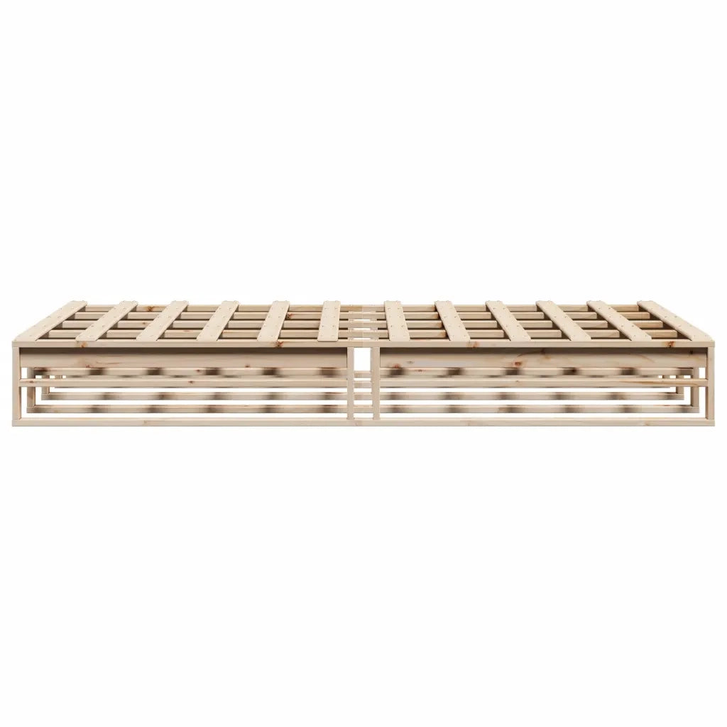 Letto senza Materasso 160x200 cm in Legno Massello di Pino 850848