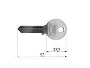 CHIAVE GREZZA PER SERRATURE SERRANDA/GARAGE- - (0C22XNISBOZ) - 10 pezzi SECUREMME
