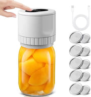 Impregnante - Selettore di vuoto - Selettore di vuoto - Selettore di vuoto con coperchio - Caricabile via USB - Apripettine - Per la conservazione degli alimenti e la fermentazione