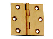 CERNIERE OTTONE FRESATE PIANE- - mm.30x30 - 24 pezzi