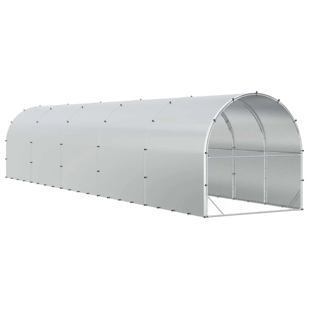 Pollaio Argento 1000 x 200 x 200 cm Acciaio zincato 3434689