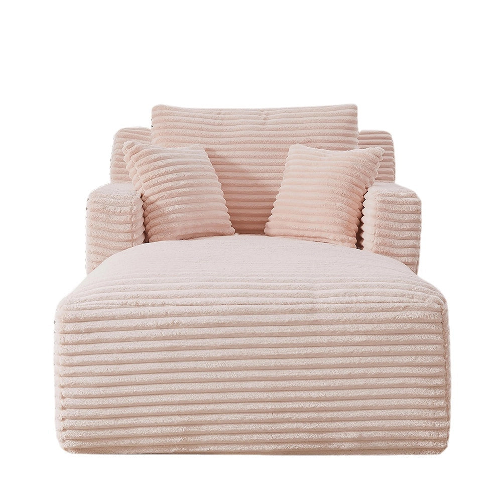 Canap?? letto in velluto costato - Xylo - Convertibile in chaise longue