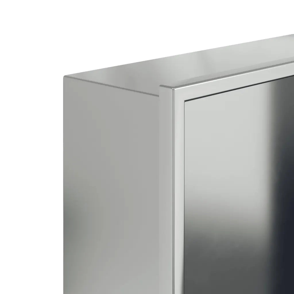 Nicchia per Doccia Argento Spazzolato 32x62x9cm in Acciaio Inox CFW3334366