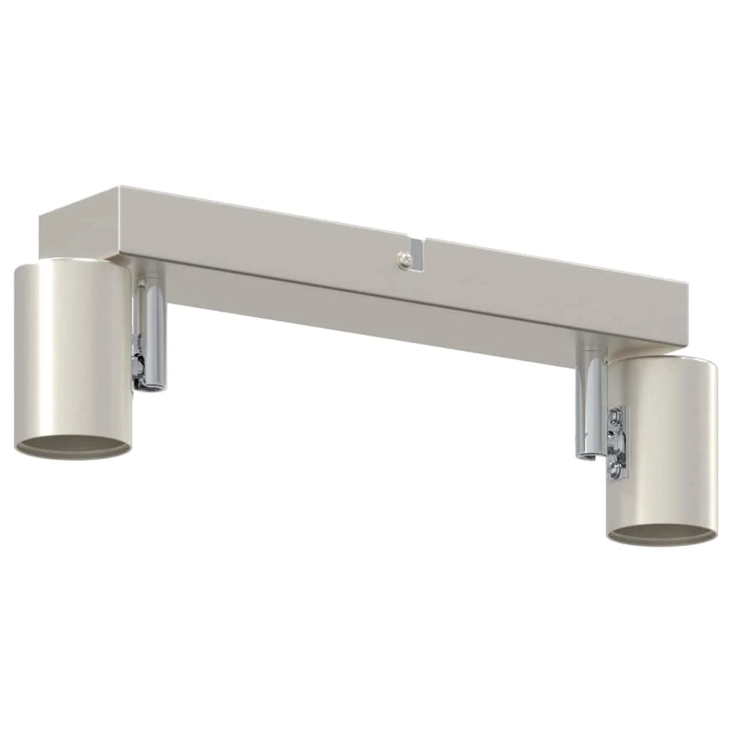 Faretto da soffitto moderno girevole per interni 26 x 6,5 x 11,5 cm finitura metallo nichel opaco 02_0058290