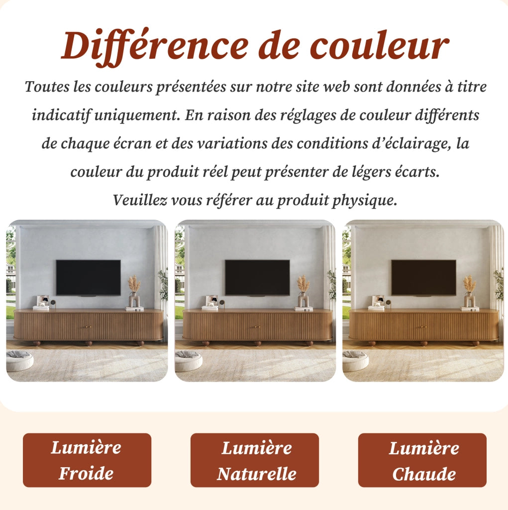 Mobile TV basso con ante scorrevoli a rilievo verticale 180x35x45 cm in MDF noce