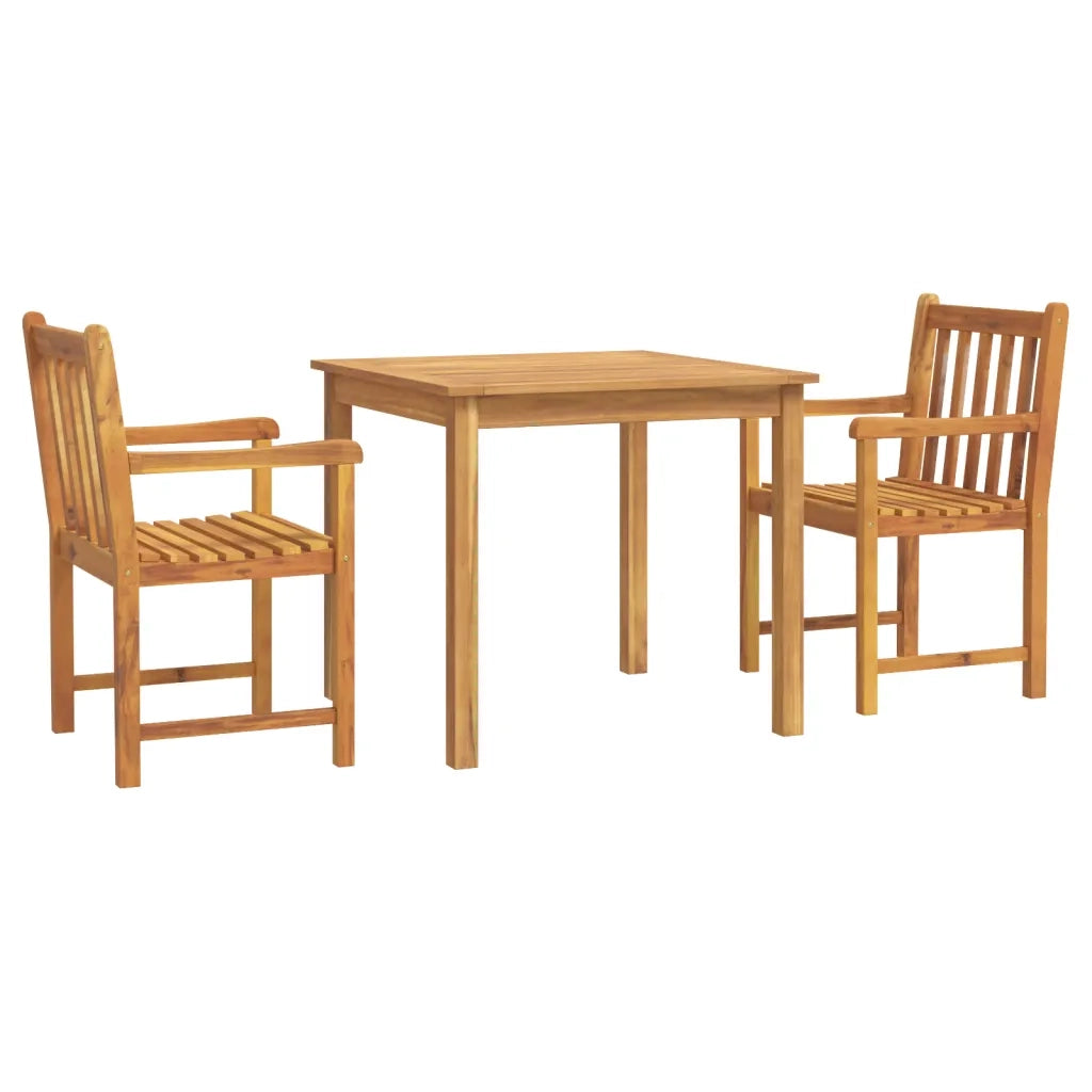 Set da Pranzo per Giardino 3 pz in Legno Massello di Acacia 3206275