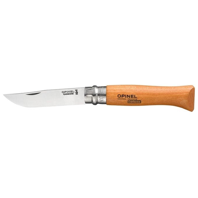 Opinel 000623 No. 9 Coltello Pieghevole Barlow Lama Acciaio al Carbonio 9 cm Manico Legno Faggio Virobloc